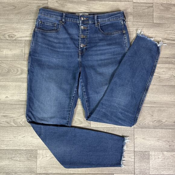 Everlane Denim - Everlane Button Fly High Rise The Vintage Skinny Jeans Medium Wash sz 30